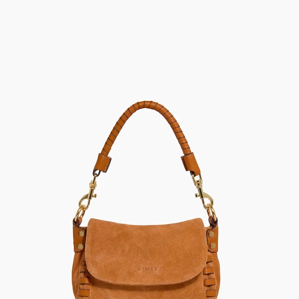 Mini Aimee Kestenberg Brown Suede Crossbody Bag - Picture 3 of 11